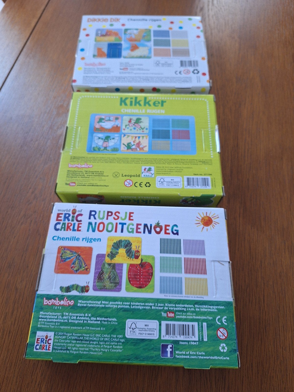 3 doosjes Chenille rijgen NIEUW, Ophalen of Verzenden, Nieuw