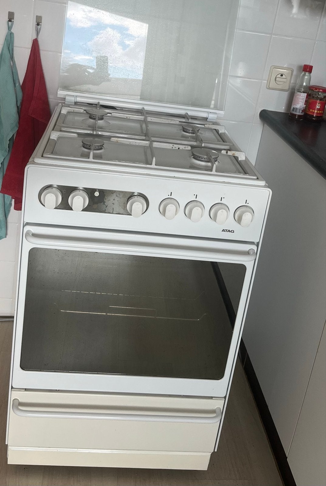 ATAG Vrijstaand Gasfornuis met Oven - Wit, Witgoed en Apparatuur, Ophalen, Gebruikt, 60 cm of meer, 4 kookzones