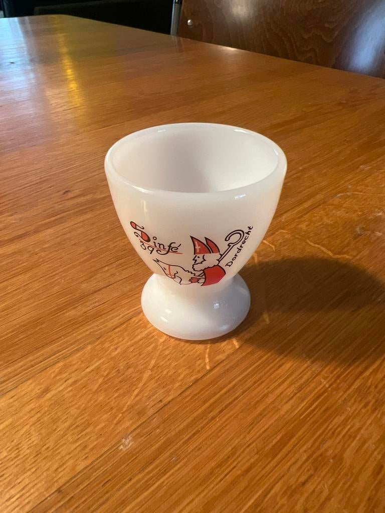 Vintage Eierdopje van persglas - Sinfé, Ophalen of Verzenden