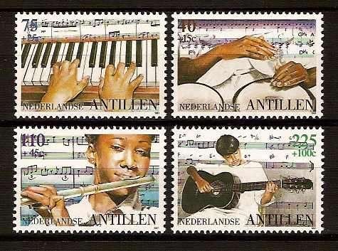 Nederlandse Antillen 1191/4 postfris Kinderpostzegels. 1997, Ophalen of Verzenden, Postfris