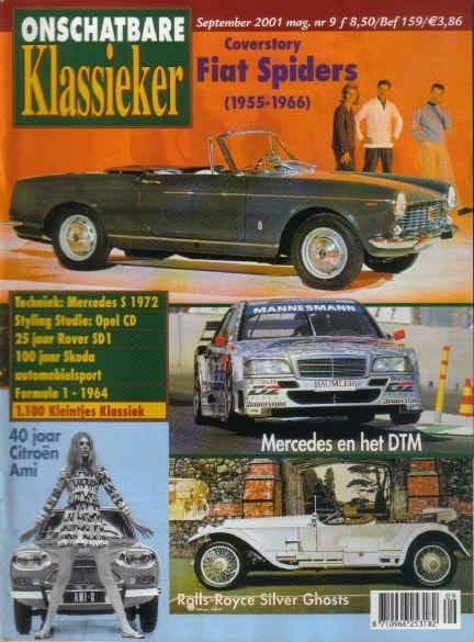 OK 9 2001: Fiat Spider - Mercedes Benz 280S SE - Citroen Ami, Ophalen of Verzenden, Gelezen, Algemeen