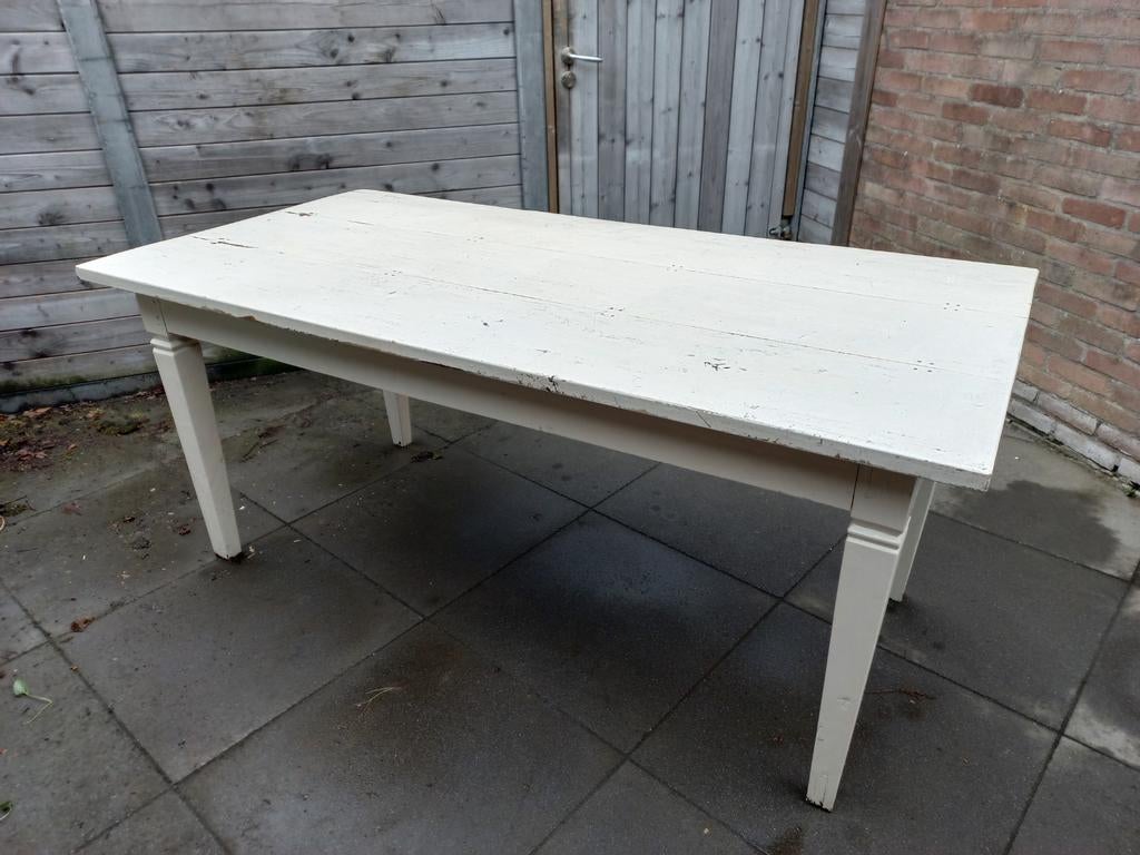 Eettafel teak, Ophalen, Gebruikt, 50 tot 100 cm, 150 tot 200 cm