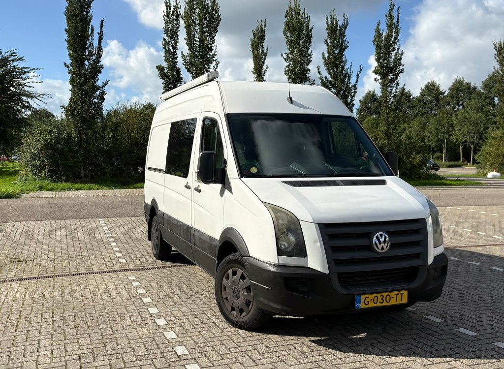 Camperbus VW Crafter zeer goed onderhouden L2H2, Caravans en Kamperen, Chemisch toilet, Volkswagen, Tot en met 2, Achteruitrijcamera