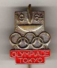 Speldje OLYMPIADE TOKYO 1964 (A2), Ophalen of Verzenden, Gebruikt, Overige onderwerpen