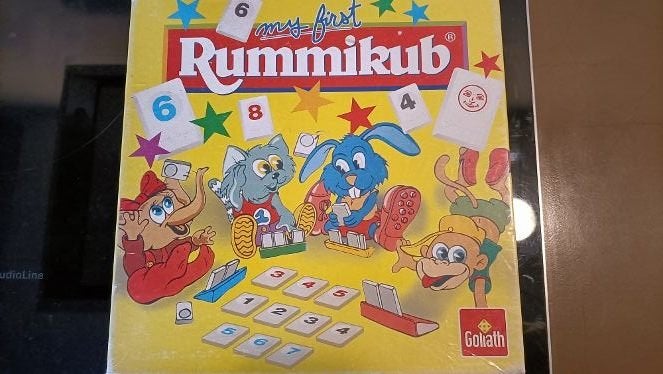 gezelschapsspel kinder rummikub zo goed als nieuw Goliath, Drie of vier spelers, Ophalen of Verzenden, Zo goed als nieuw, Goliath
