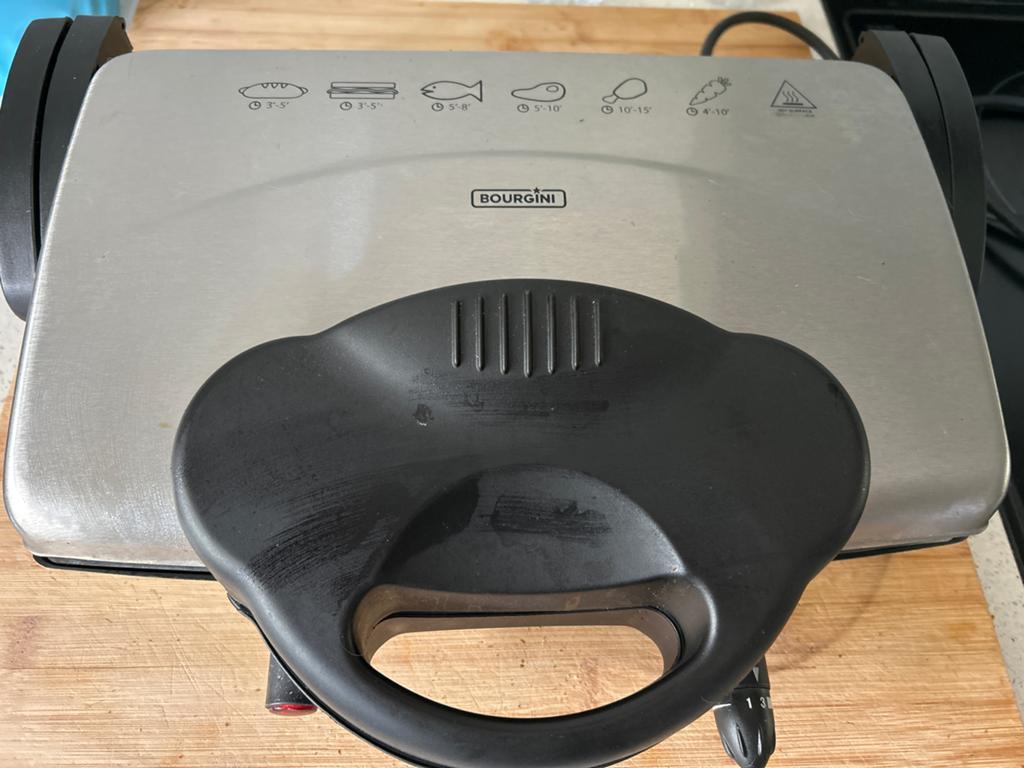 Bourgini tosti-apparaat en Grill, Witgoed en Apparatuur, Broodroosters, Zo goed als nieuw, Ophalen