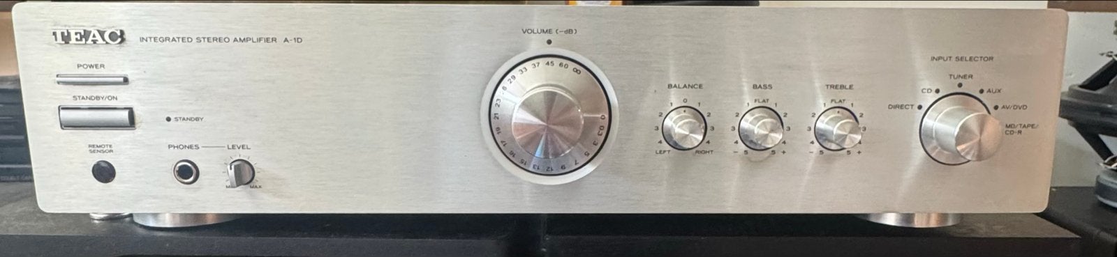 TEAC A-1D Geïntegreerde Stereo Versterker - Zilver, Overige merken, Gebruikt, ., Ophalen of Verzenden
