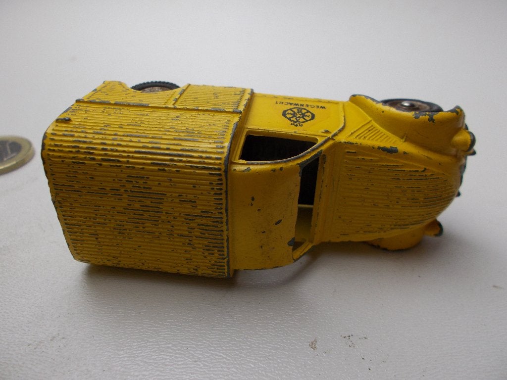 1965 Dinky Toys 562 CITROEN 2CV ANWB WEGENWACHT +Deurtje (D), Ophalen of Verzenden, Gebruikt, Auto, Dinky Toys