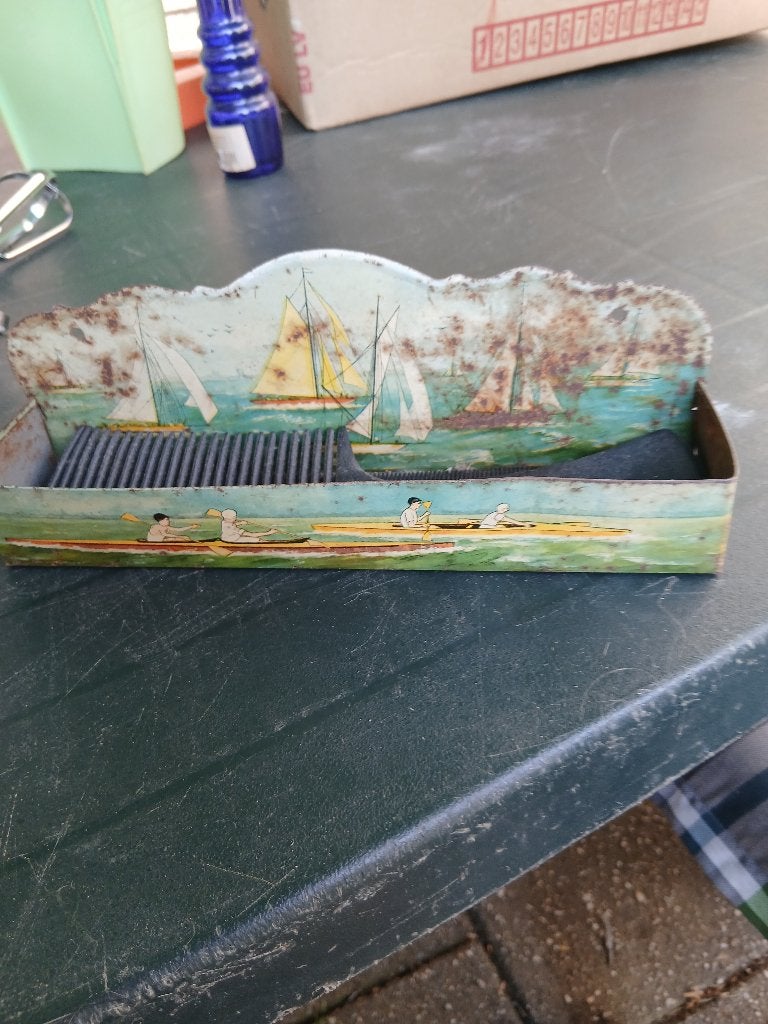 Blikken kammenbakje, Antiek en Kunst, Ophalen of Verzenden