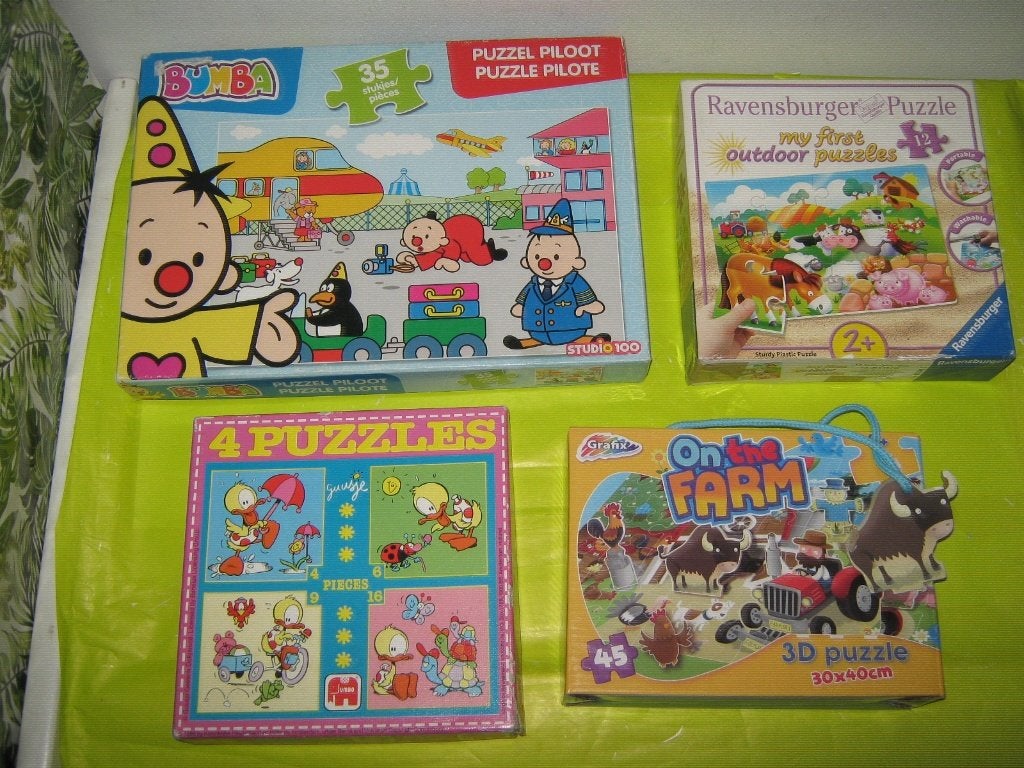 KINDER PUZZELS €0,25 PER STUK! OPBRENGST VOEDSELBANK!, Ophalen, 10 tot 50 stukjes, Gebruikt