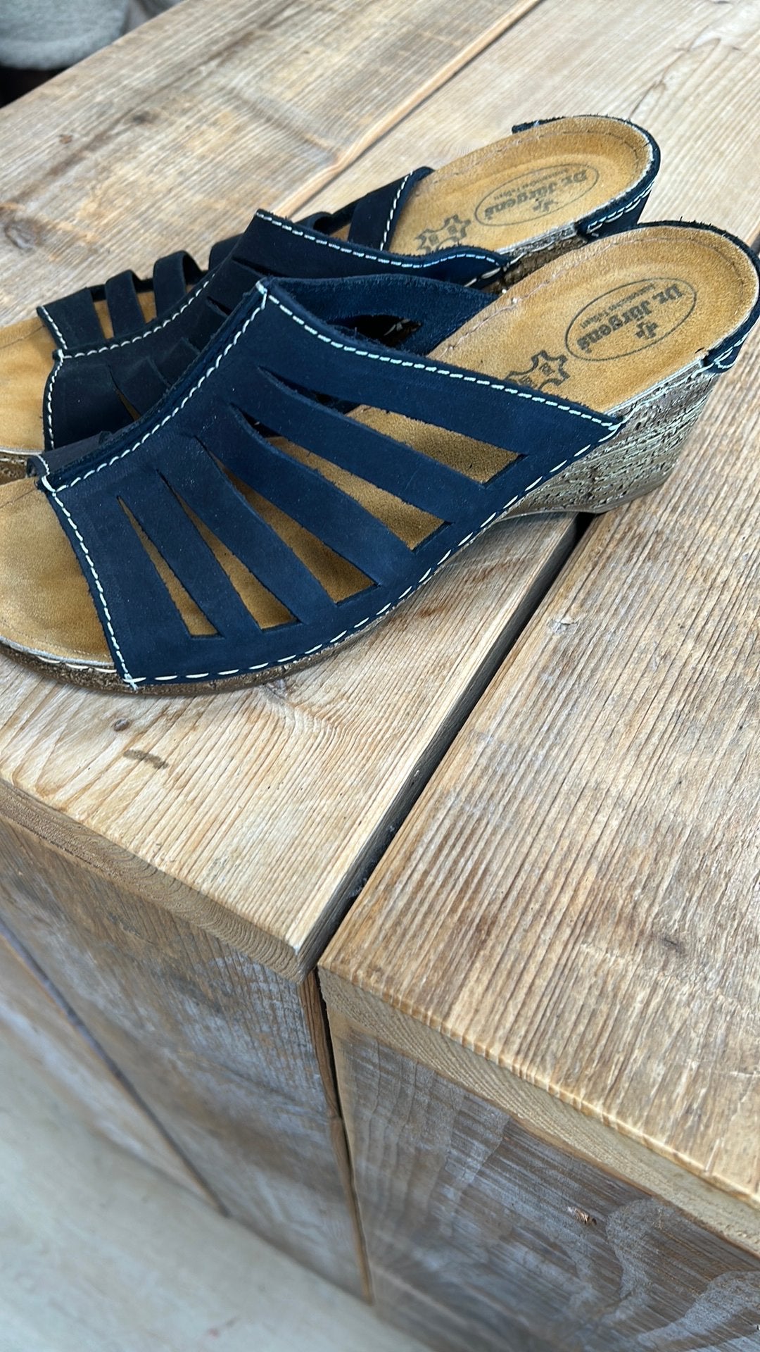 Dr jurgens slippers, Ophalen of Verzenden, Zo goed als nieuw, Zwart