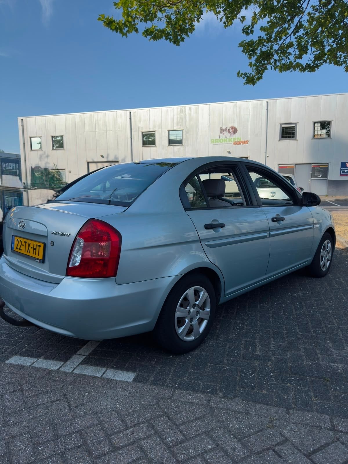 Hyundai Accent 1.4 4DRS 2007 Blauw, Auto's, Hyundai, Voorwielaandrijving, Accent, 40 €/maand, 4 cilinders