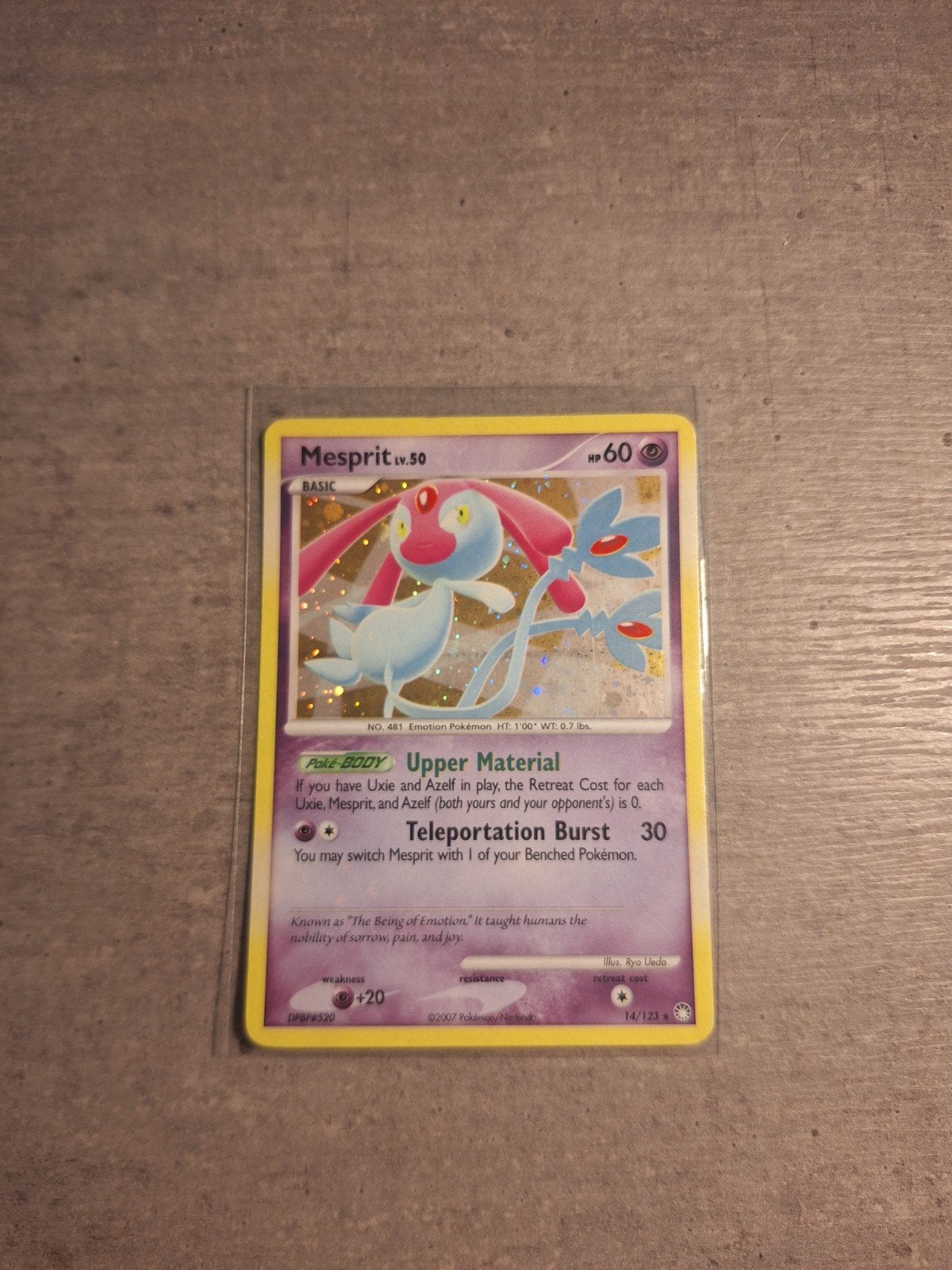 Mespirit Lv.50 Pokémon Kaart - Holo Rare (14/129), Ophalen of Verzenden, Zo goed als nieuw, Losse kaart, Foil