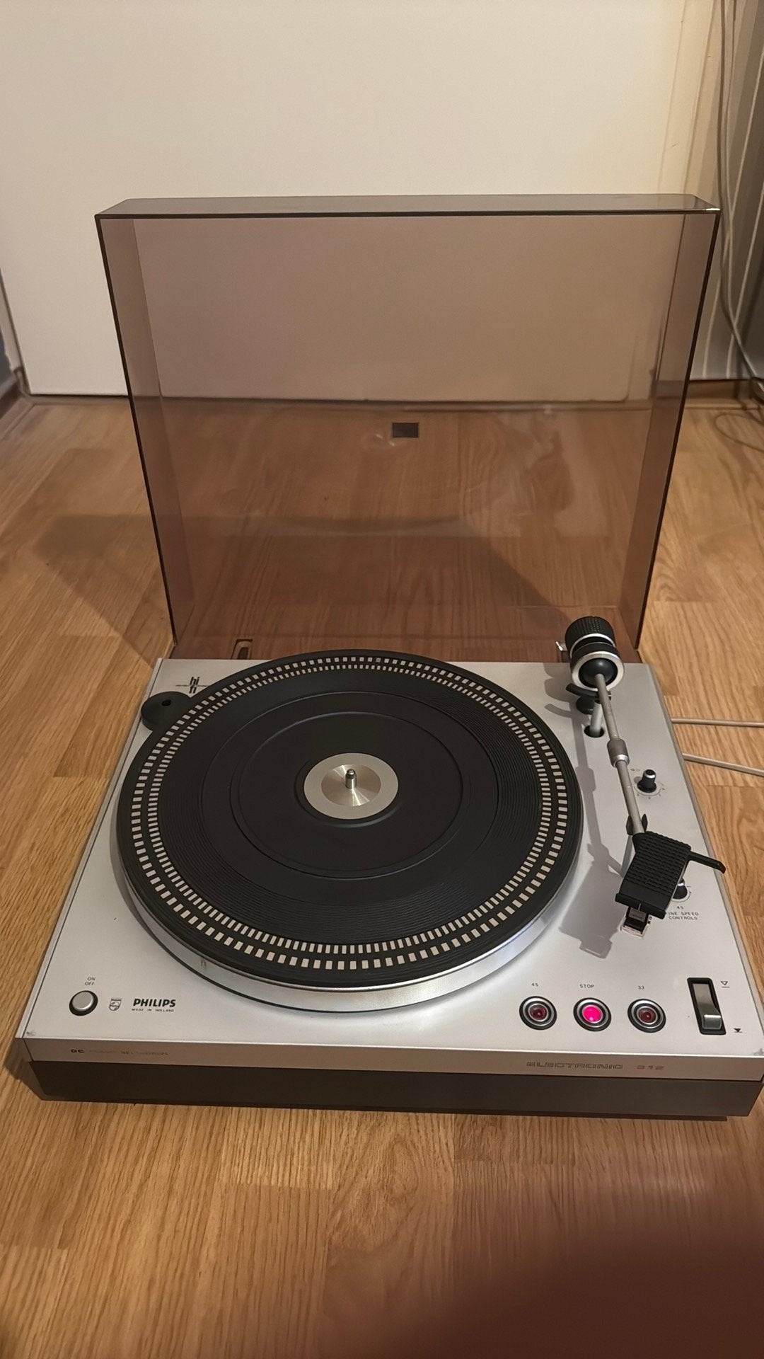 Philips Electronic 312 Platenspeler Getest 100% Werkend!, Ophalen of Verzenden, Zo goed als nieuw, Philips