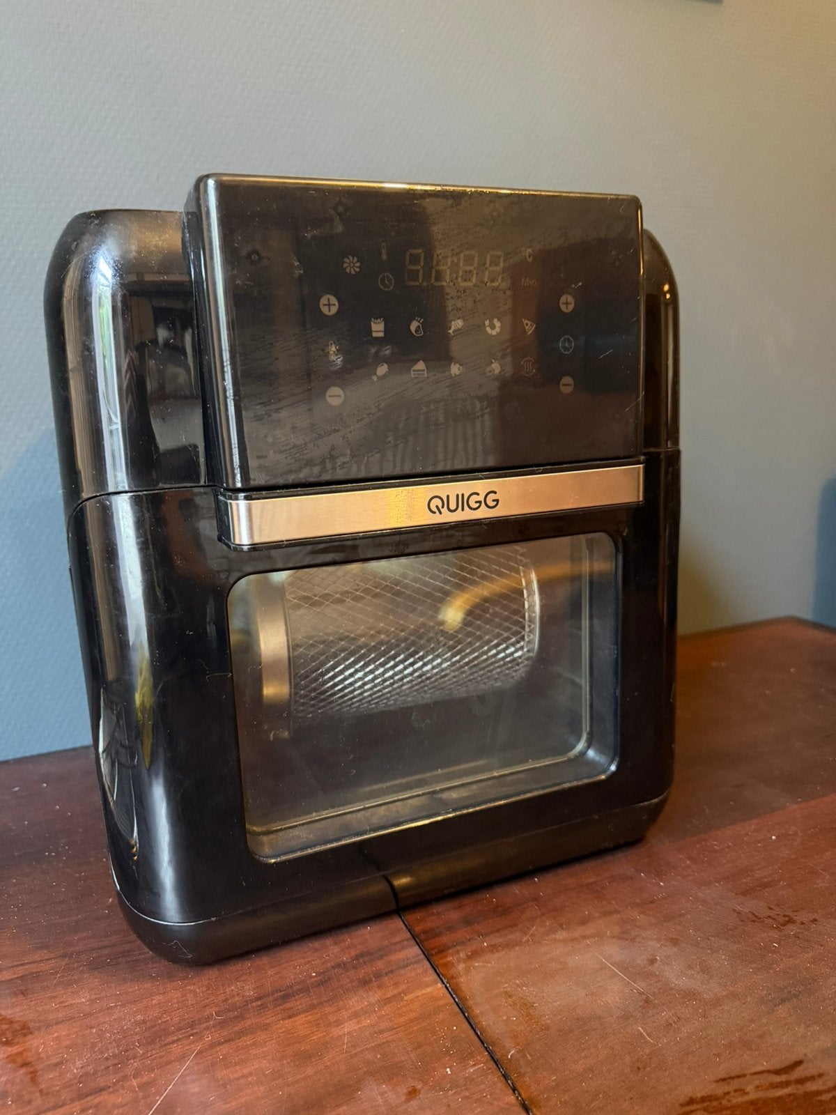 QUIGG Heteluchtfriteuse XXL (model TXG-QM10L)  10 liter, Ophalen of Verzenden, Zo goed als nieuw, Airfryer XXL