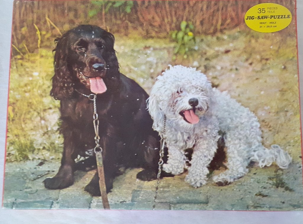 LEGPUZZEL MULDER jig-saw nr. 9078 A 35 stukjes 2 honden, Ophalen of Verzenden, 10 tot 50 stukjes, Zo goed als nieuw, 4 tot 6 jaar