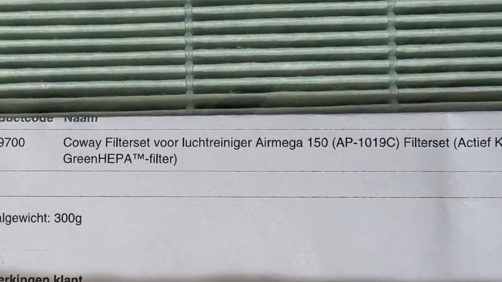 lucht reiniging filter Coway Airmega 150, Ophalen of Verzenden, Nieuw, Luchtreiniger