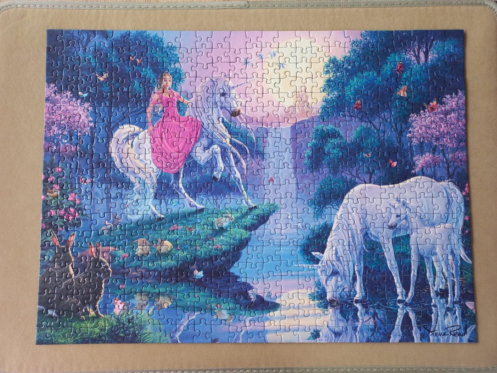 Ravensburger Legpuzzel Eenhoorn Sprookjesbos 500 stukjes, Ophalen of Verzenden, 500 t/m 1500 stukjes, Zo goed als nieuw, Legpuzzel