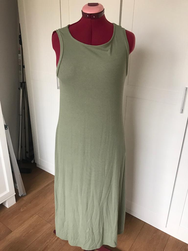 Zomer jurk Groen met kaartje, Kleding | Dames, Jurken, Ophalen of Verzenden, Nieuw, Groen, Onder de knie