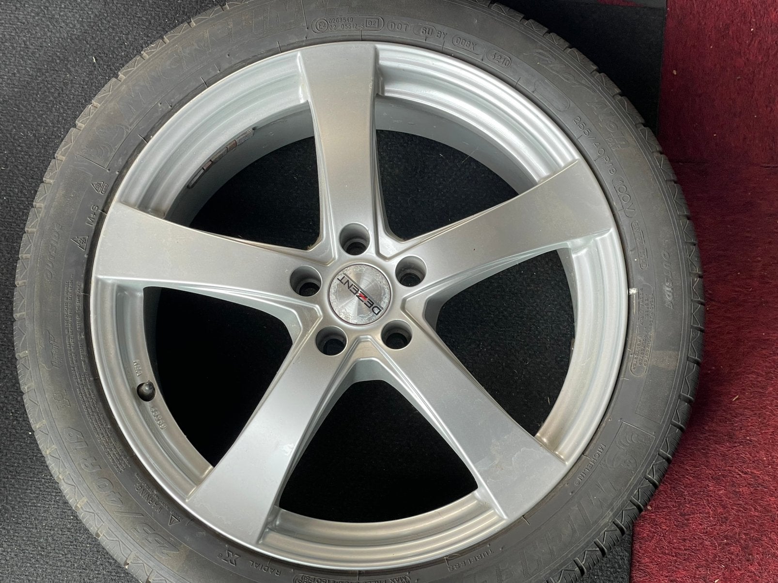 Dezent velgen 19 inch - Nieuwstaat - 5x108 - ET45 - Jaguar, Gebruikt, 255 mm, Velg(en), Winterbanden