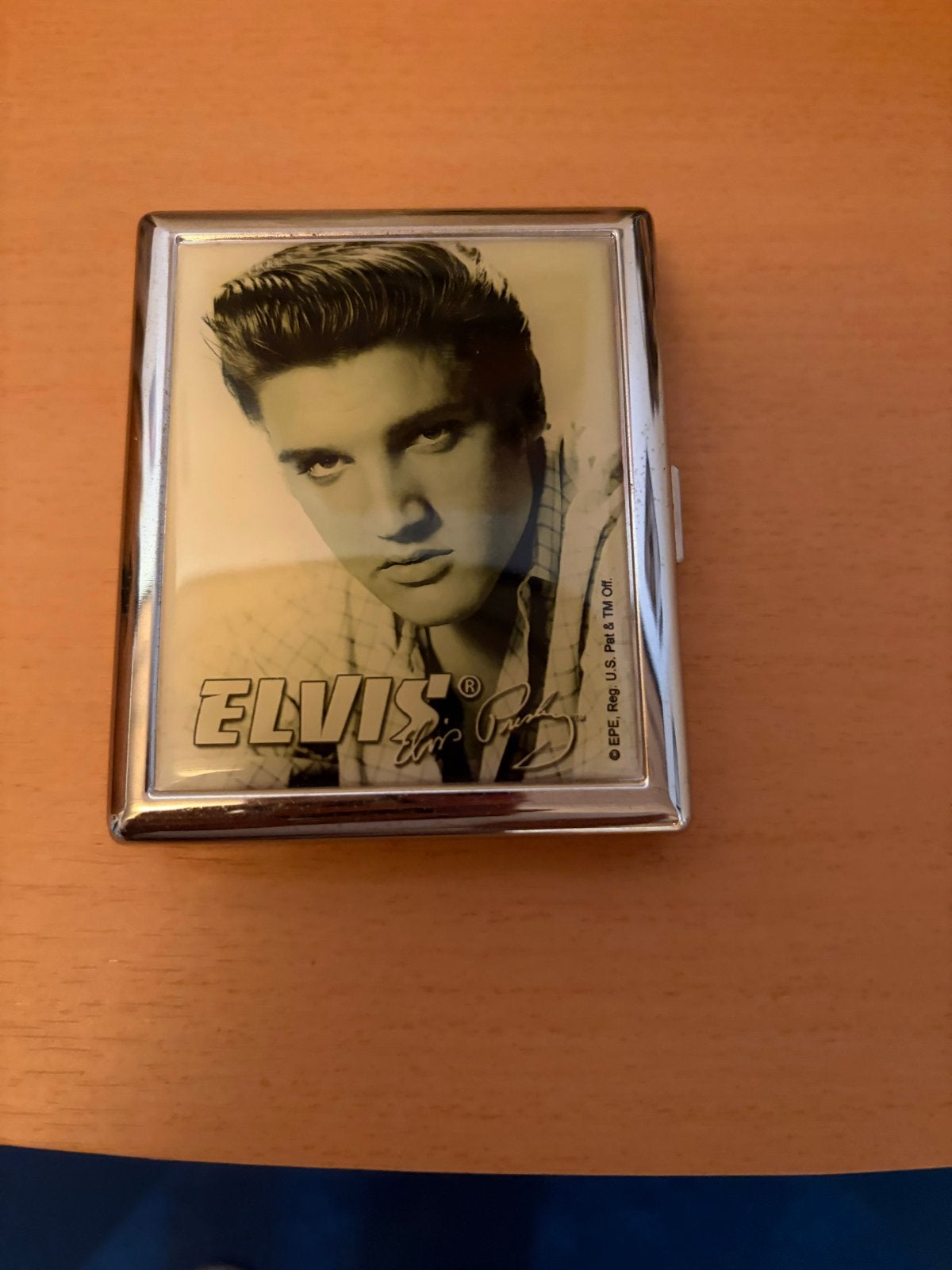 Elvis Presley sigarettendoosje / kaartenhouder, Ophalen, Gebruikt, Gebruiksvoorwerp