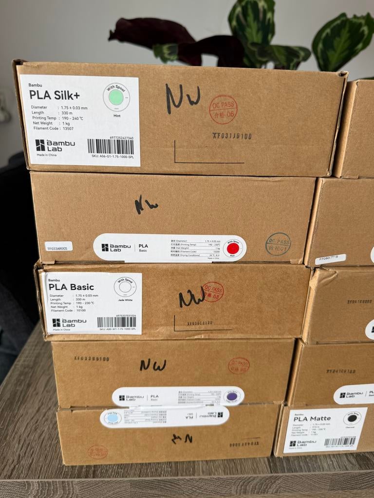 Bambu Lab Filament nieuw PLA, ABS, PETG - Diverse Kleuren, Computers en Software, 3D-printerbenodigheden, Ophalen of Verzenden