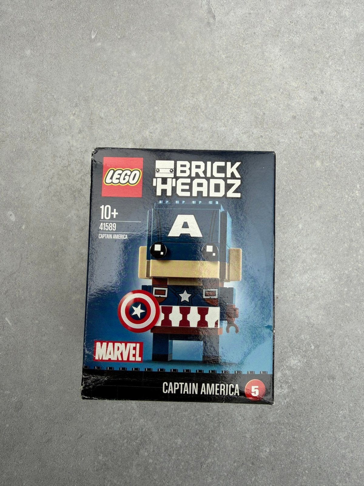 Lego brickheadz captain america, Ophalen of Verzenden, Zo goed als nieuw