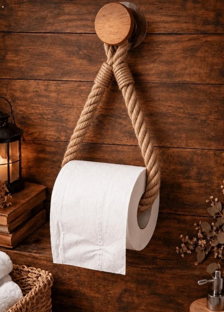 Toiletrol houder Nieuw, Ophalen of Verzenden, Nieuw, Beige, Overige typen