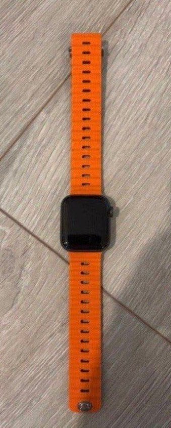 Rubberen Apple Watch bandje, Ophalen of Verzenden, Zo goed als nieuw, Zwart, IOS