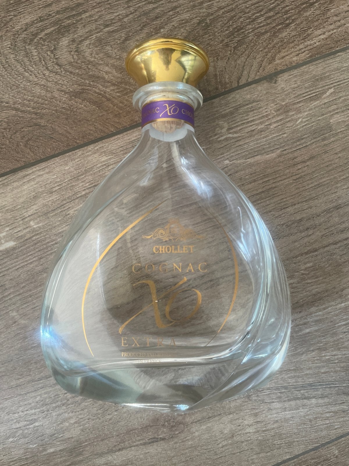 Lege Cholet Cognac fles, Ophalen of Verzenden, Gebruikt