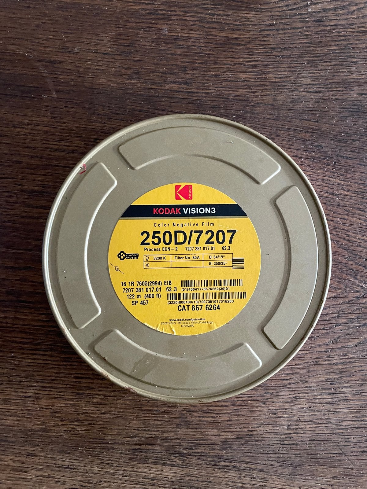 Kodak Vision3 250D/7207 16mm Film 400ft - Ongeopend, Audio, Tv en Foto, Filmrollen, Ophalen, 16mm film