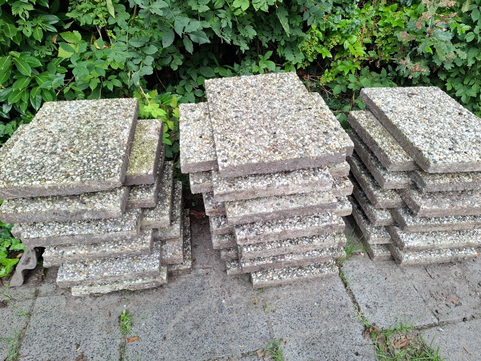 gratis berggrind tegels 60x40, Ophalen, Gebruikt, Beton, Terrastegels