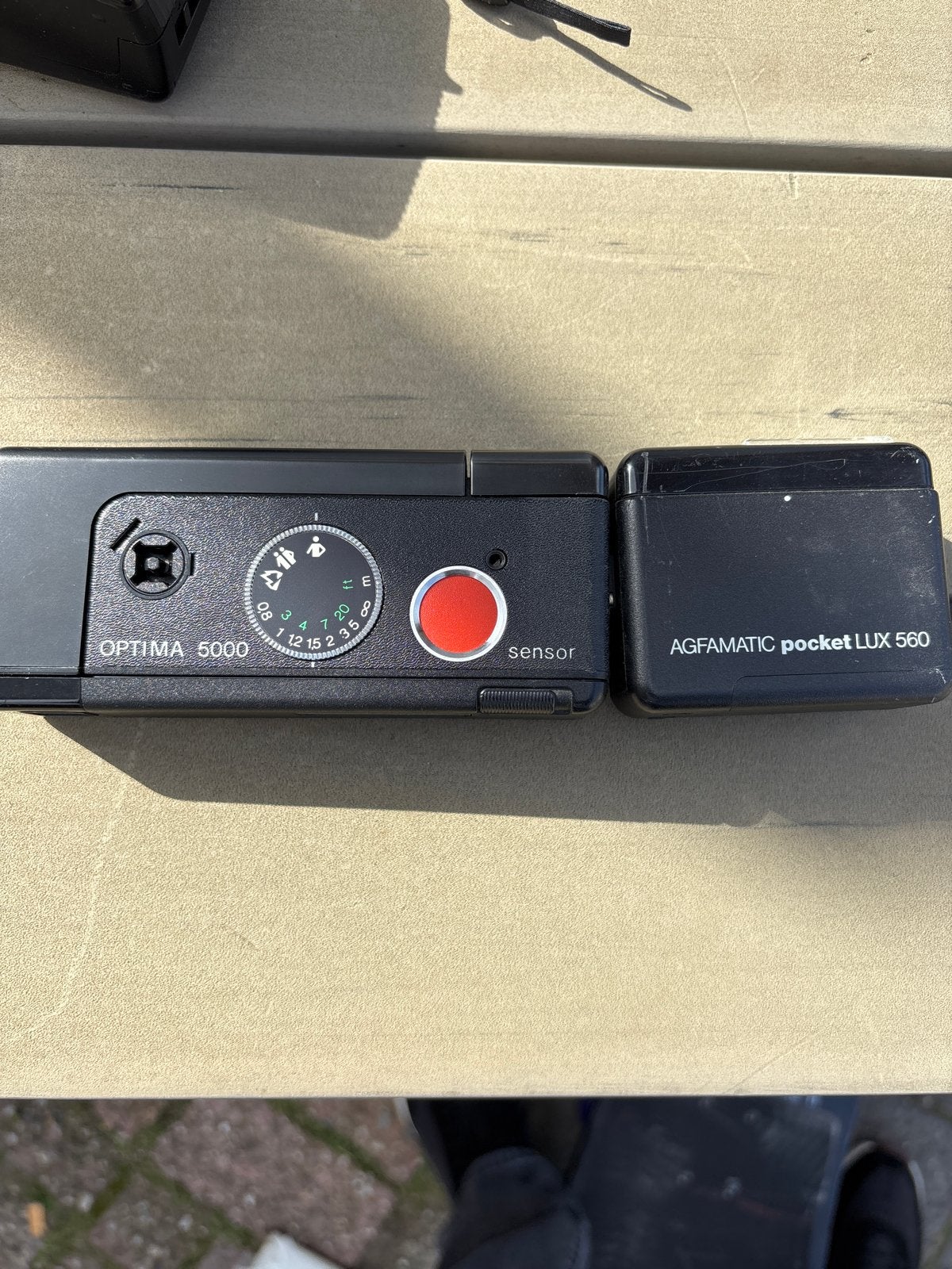 Agfamatic Pocket Lux 560 & Optima 5000 camera's, Ophalen of Verzenden, Gebruikt, Compact, Overige Merken