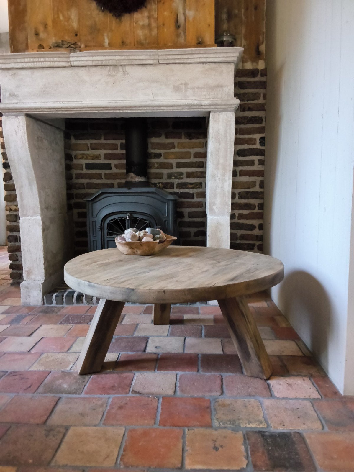 salontafel eiken, Ophalen