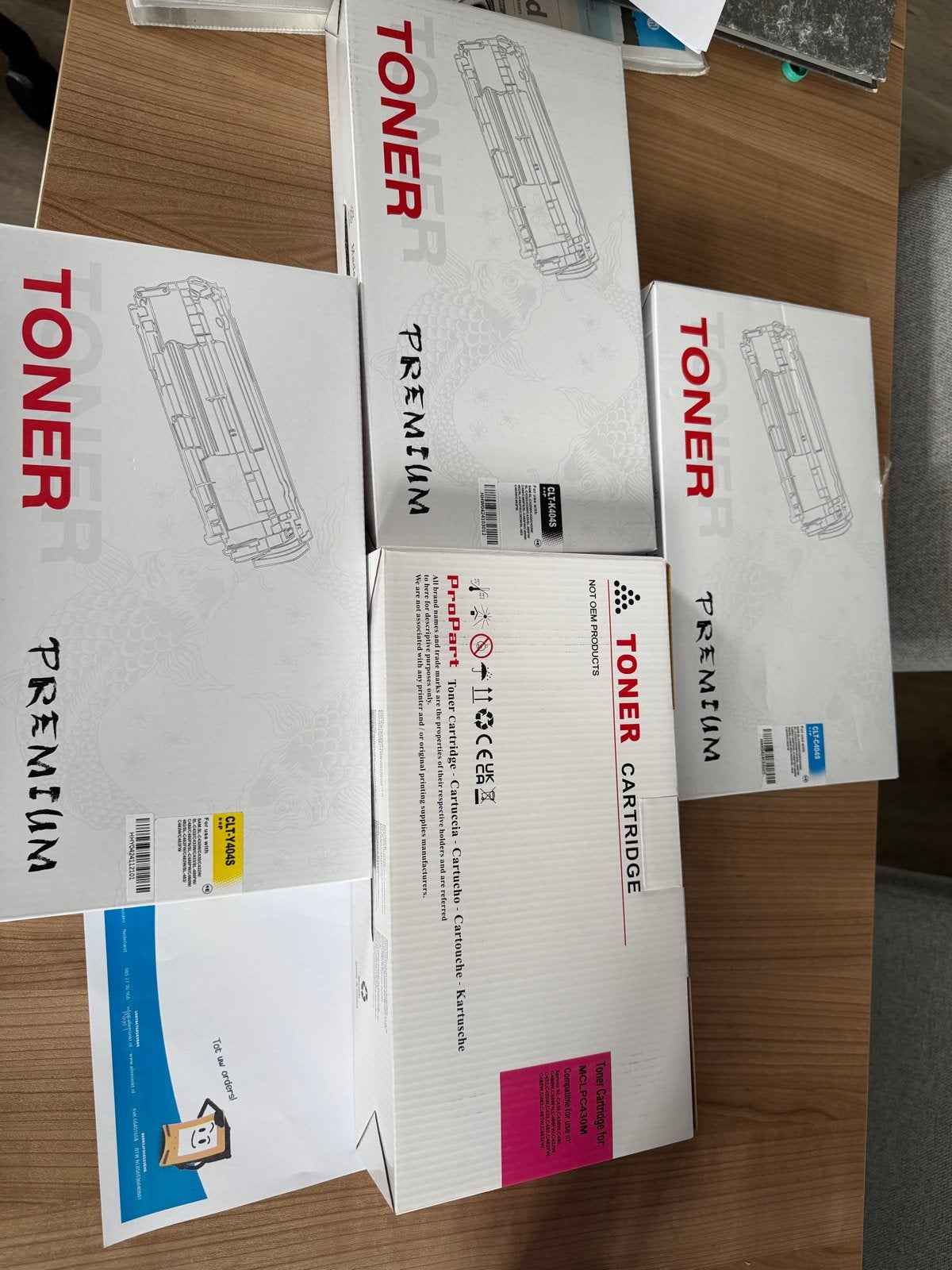 Samsung CLT-K404S, C404S, M404S, Y404S Toner Cartridges, Ophalen, Nieuw, Toner