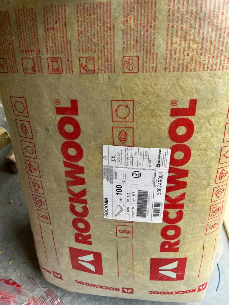 Rockwool 100mm NIEUW!, Doe-het-zelf en Verbouw, Ophalen, Nieuw, Steenwol, 5 tot 10 m²