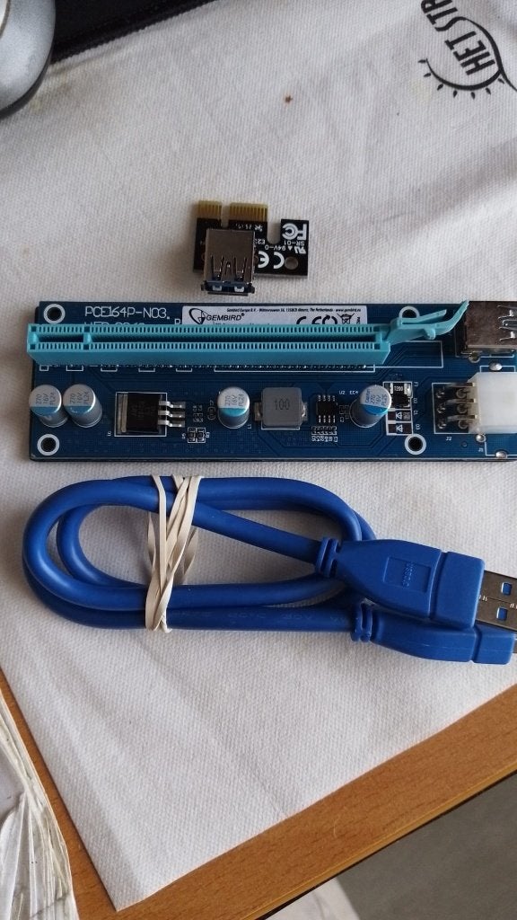 GEMBIRD   006C Pcie 1x Tot 16x Express Riser Card Grafische, Verzenden, Gebruikt