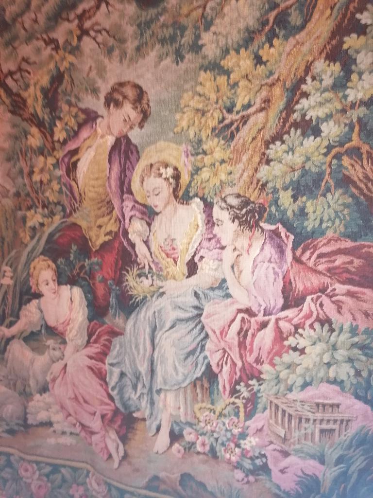 tapestry aubusson barok stijl naar François Boucher, Antiek en Kunst, Ophalen