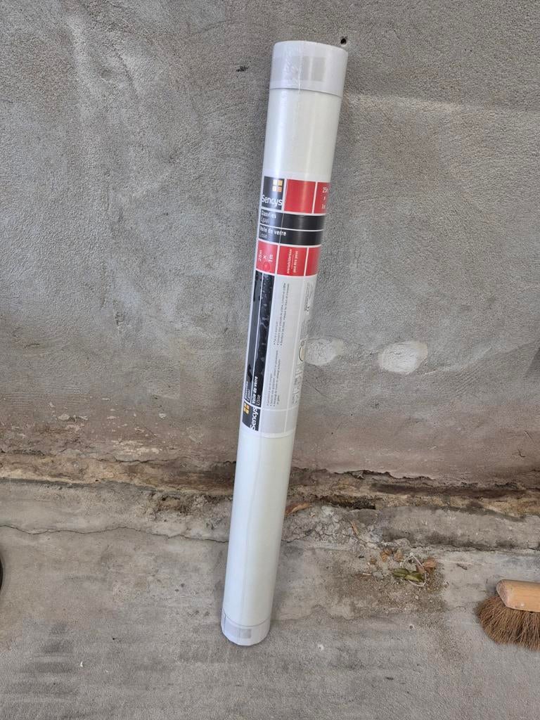 Sencys glasvlies glad egaal 25m1 1 meter breed 35gram, Ophalen, 10 tot 25 m²