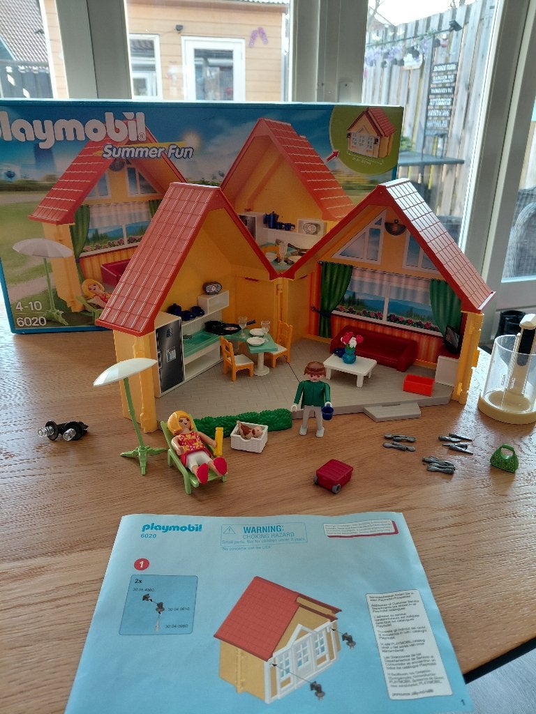Playmobil Zomerhuisje / Maison de vacances, Kinderen en Baby's, Speelgoed | Playmobil, Gebouw, Complete set, Ophalen of Verzenden
