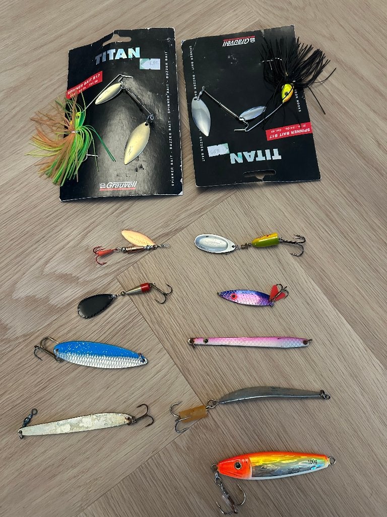 Partij kunstaas  – spinnerbaits, spinners en lepels, Ophalen of Verzenden, Zo goed als nieuw, Overige typen