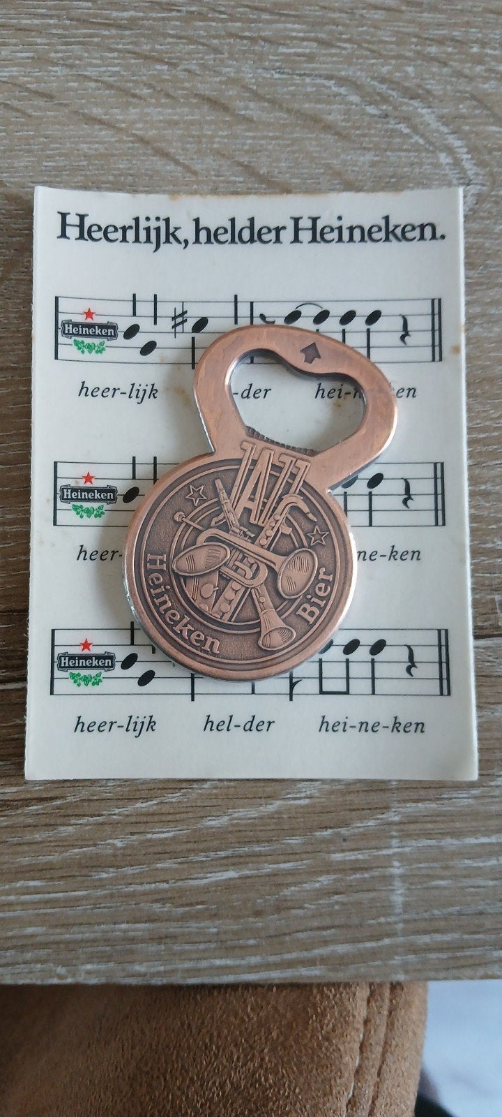 Heineken Jazz-opener vintage flesopener originele verpakking, Ophalen of Verzenden, Nieuw, Flesopener, Heineken