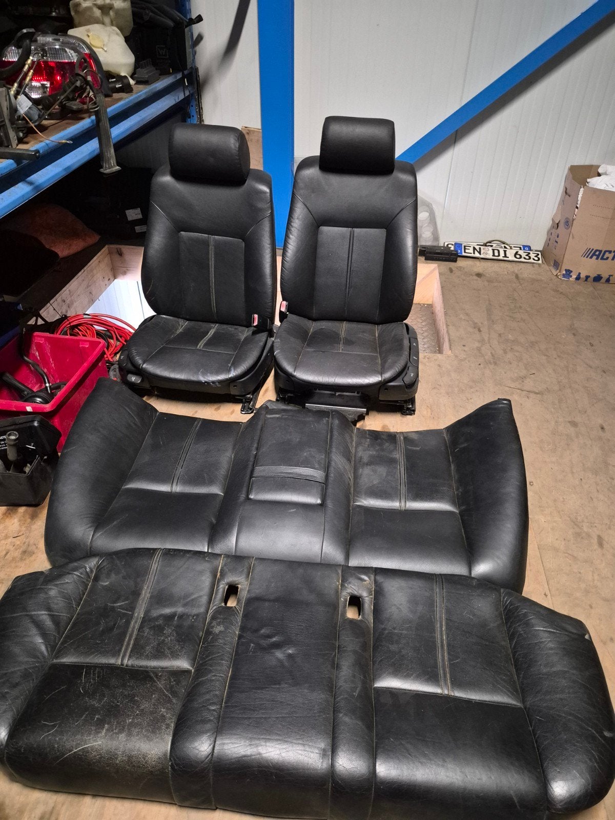 Bmw e39 lederen bekekleding, Auto-onderdelen, Interieur en Bekleding, Ophalen, BMW