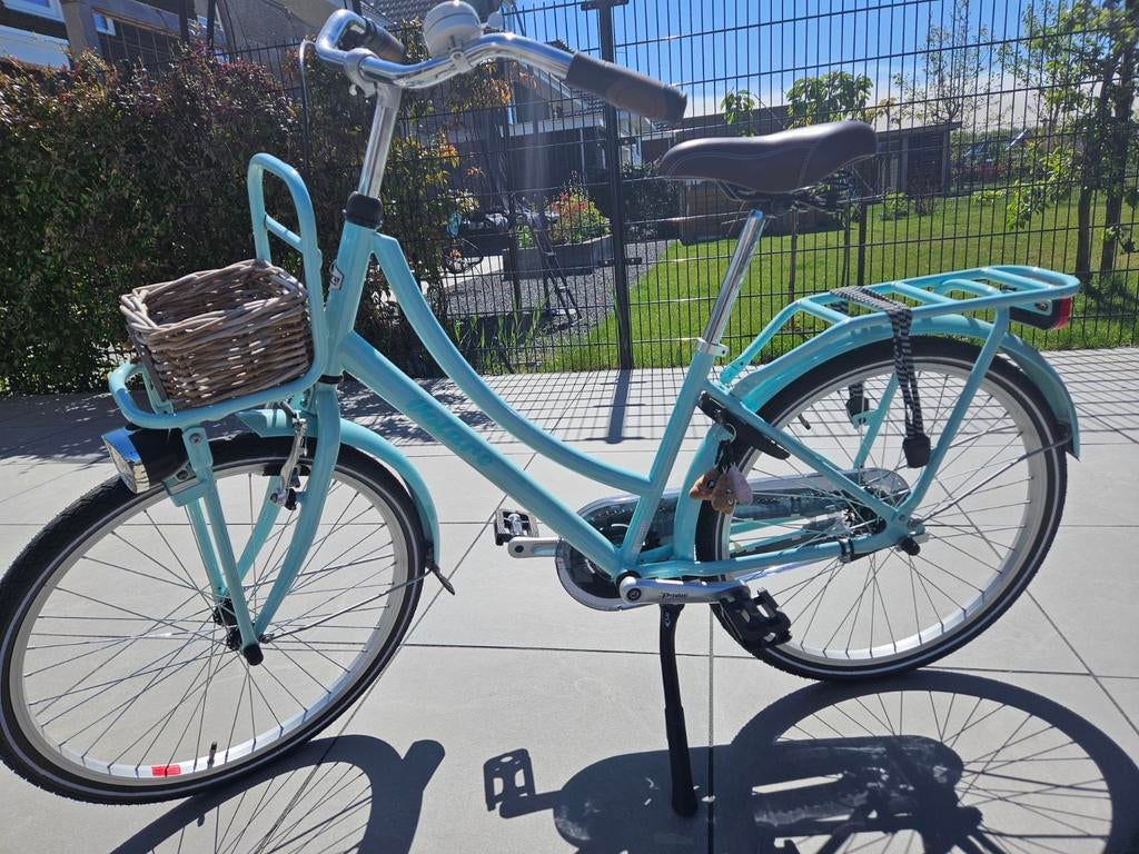 Kinderfiets 20 inch transportfiets lichtblauw zgan, Ophalen of Verzenden, Zo goed als nieuw, 20 inch of meer