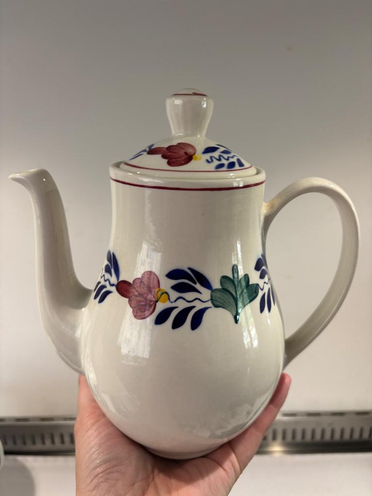 Boerenbont theepot, Huis en Inrichting, Keuken | Servies, Ophalen, Overige typen, Zo goed als nieuw, Aardewerk