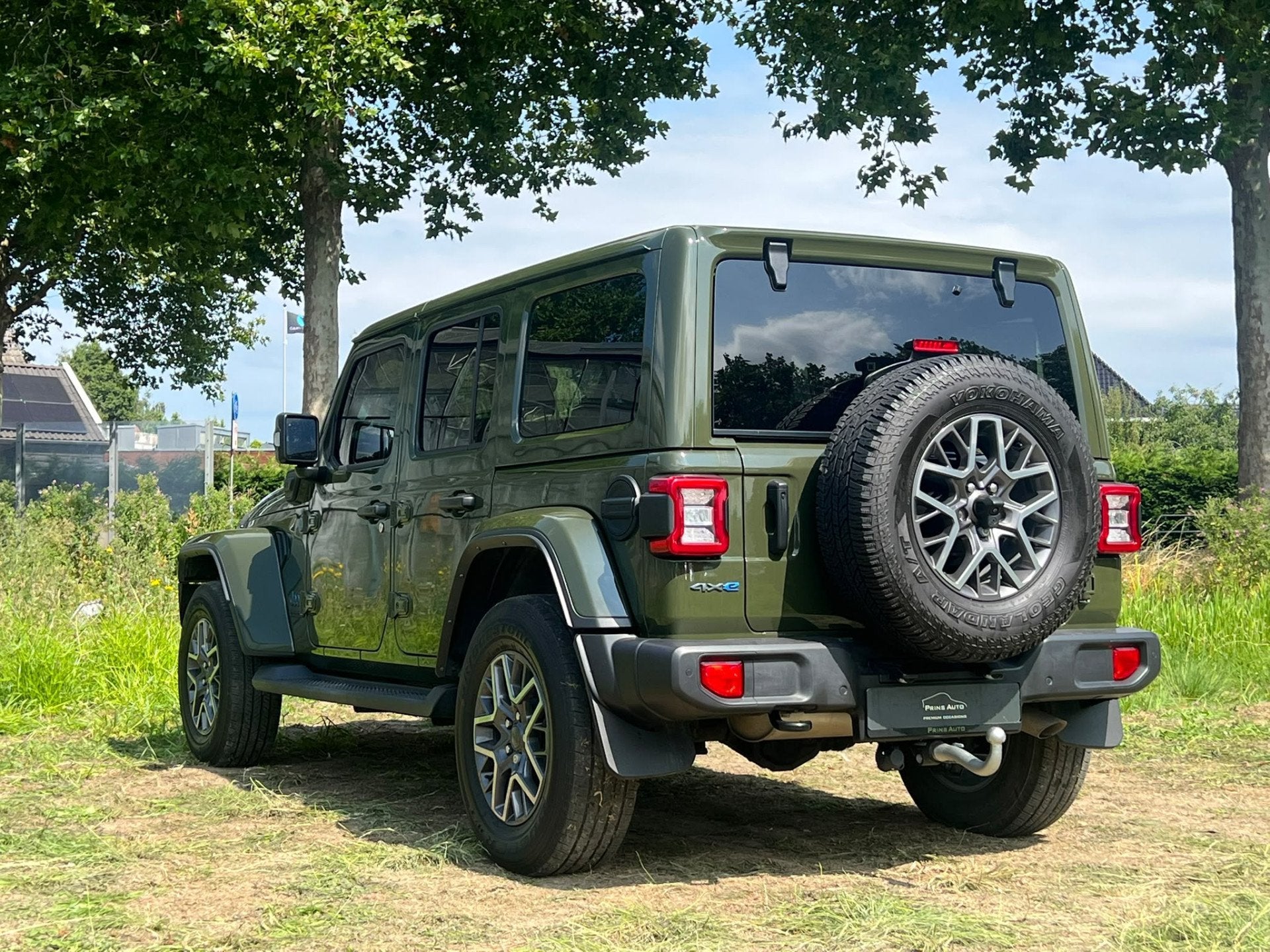 Jeep Wrangler Unlimited 4xe 380 80th Anniversary |SARGE GREE, Auto's, Zwart, 4 cilinders, Cabriolet, 2248 kg