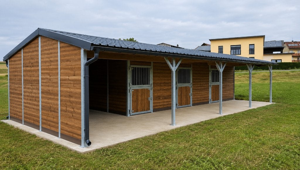 Robuuste Buitenboxen en Paardenstallen kopen & Paardenboxen, Opfok