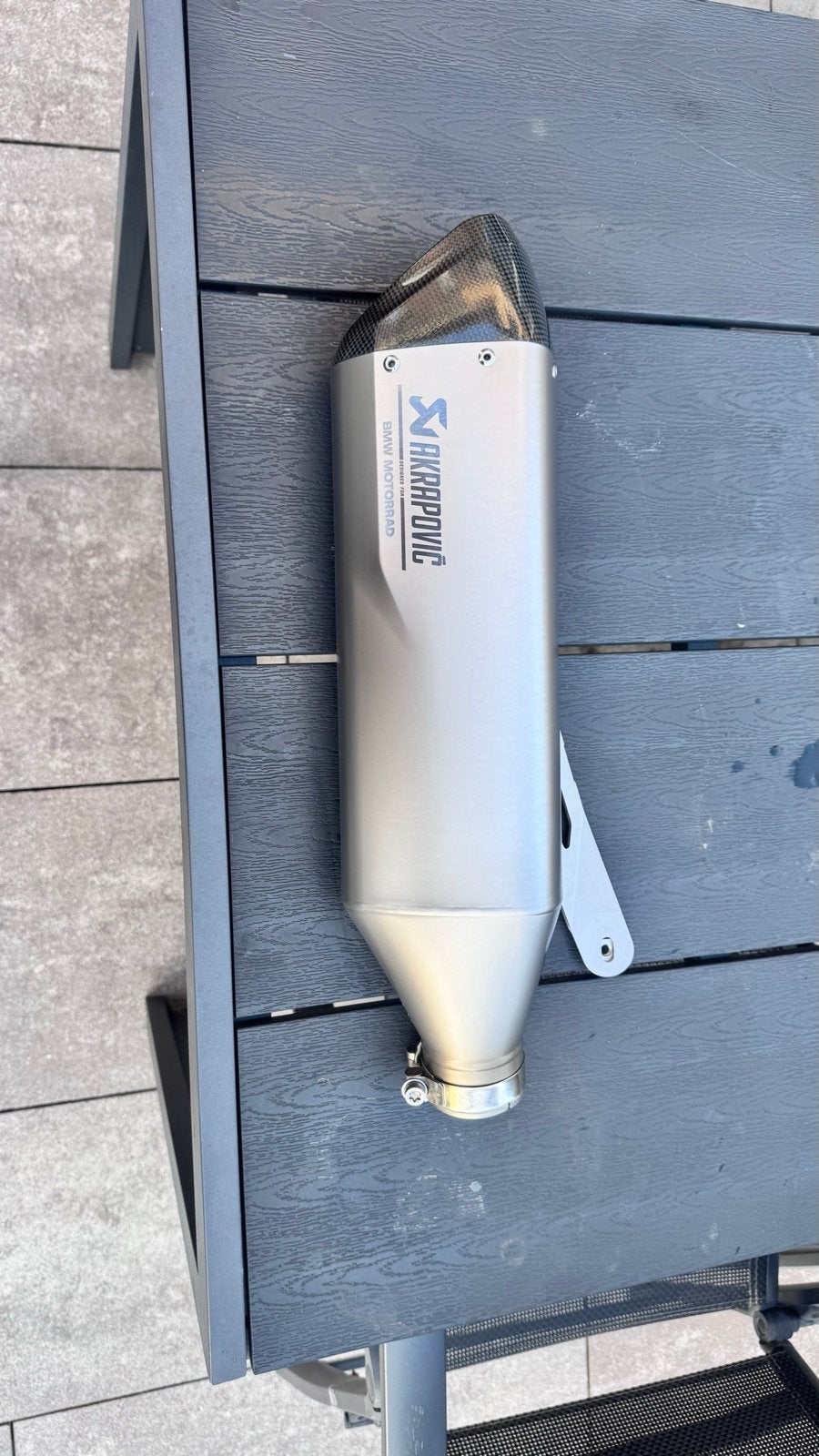 2 stuks Akrapovic uitlaatdemper BMW M1000RR S1000RR R 2019+, Ophalen of Verzenden, Gebruikt
