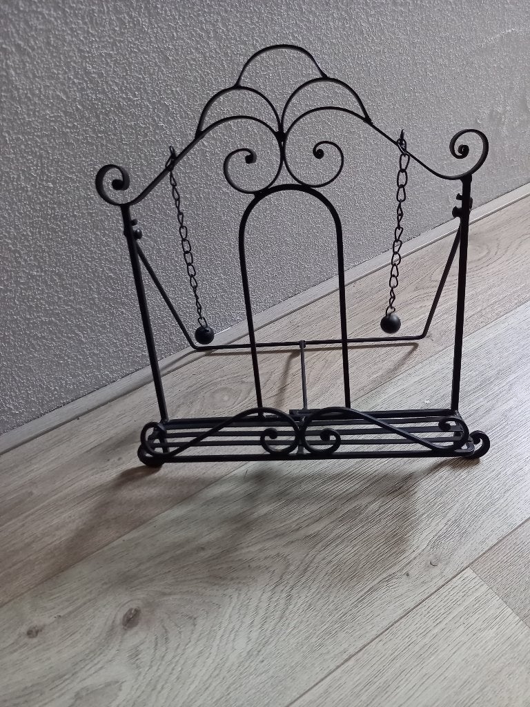 Kookboekstandaard / Boekstandaard, Ophalen of Verzenden, Zo goed als nieuw, Metaal, Brocante