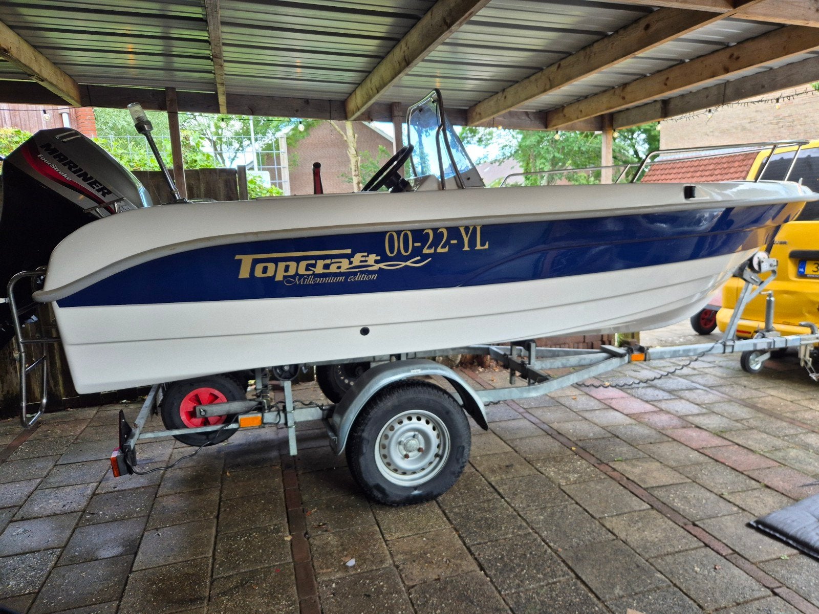 Topcraft Millennium Mariner 25pk 4takt, Watersport en Boten, Vis- en Consoleboten, Gebruikt, Topcraft, Buitenboordmotor, Ophalen of Verzenden